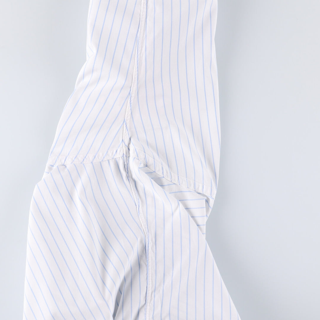 Brooks Brothers MAKERS Cotton x Polyester Long Sleeve Button-Down Striped Shirt Made in USA Men's XL cotton white type Vintage Second Hand