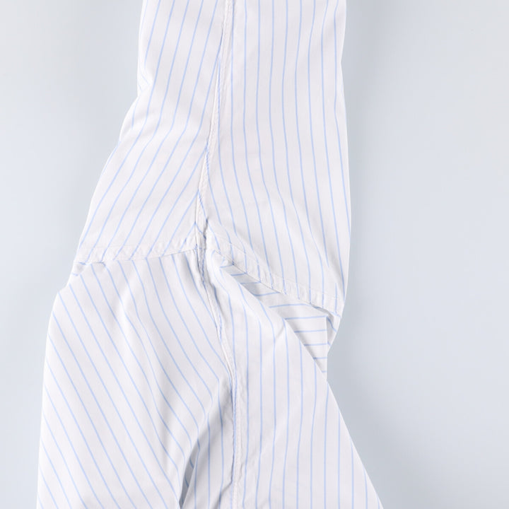 Brooks Brothers MAKERS Cotton x Polyester Long Sleeve Button-Down Striped Shirt Made in USA Men's XL cotton white type Vintage Second Hand