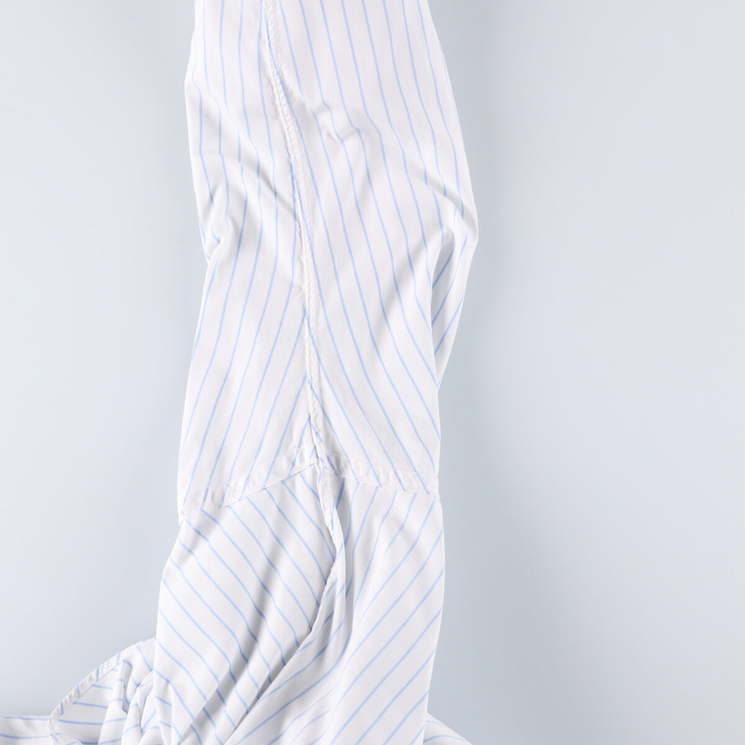Brooks Brothers MAKERS Cotton x Polyester Long Sleeve Button-Down Striped Shirt Made in USA Men's XL cotton white type Vintage Second Hand