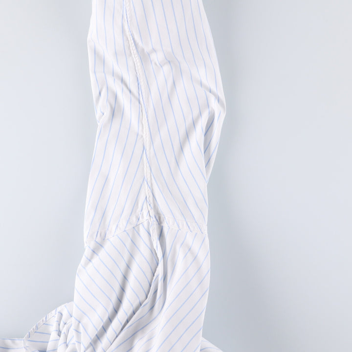 Brooks Brothers MAKERS Cotton x Polyester Long Sleeve Button-Down Striped Shirt Made in USA Men's XL cotton white type Vintage Second Hand