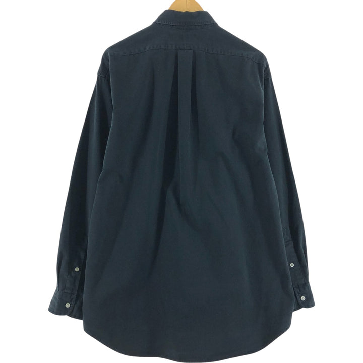 Ralph Lauren long sleeve button down shirt, men's XL size cotton black type Vintage Second Hand