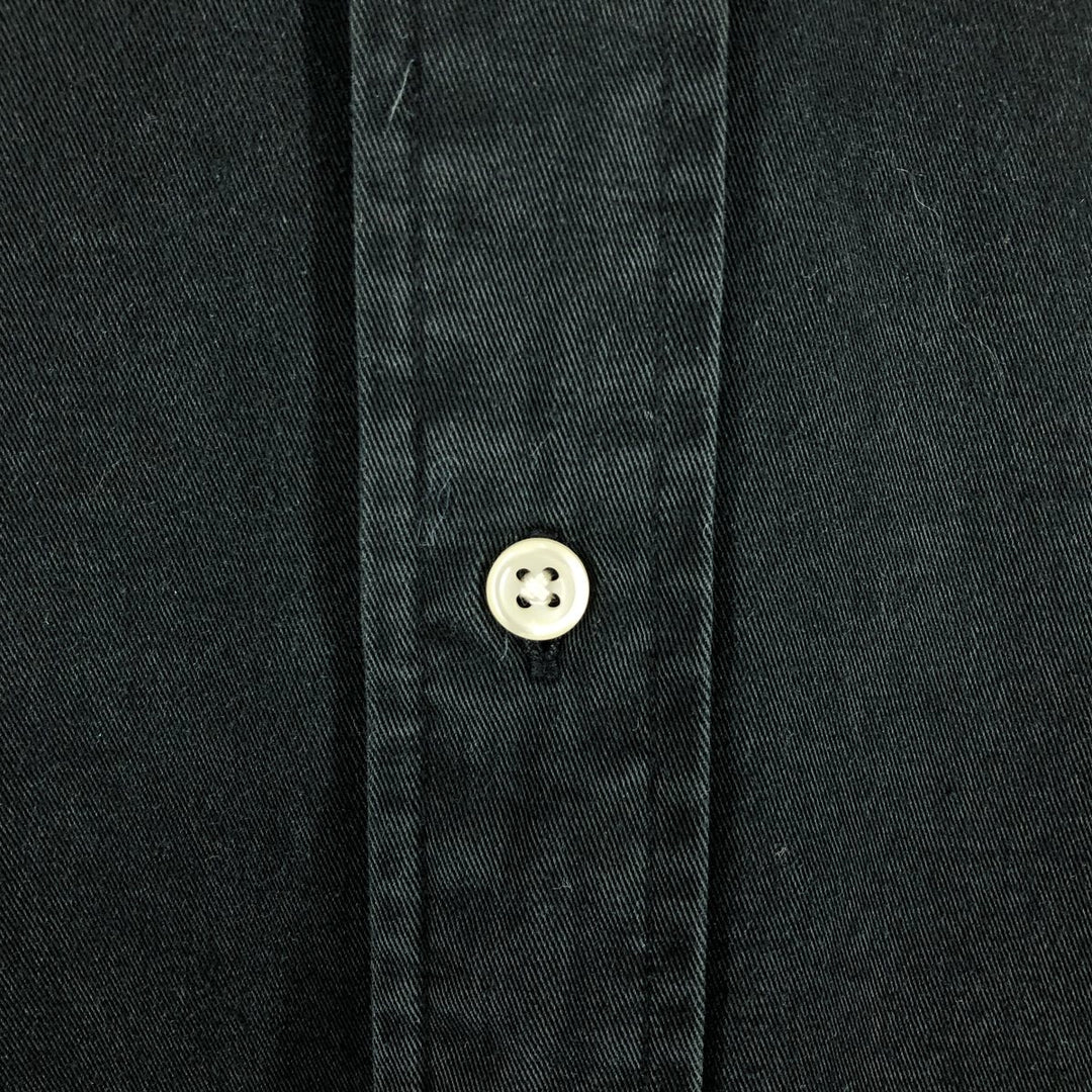 Ralph Lauren BLAKE long sleeve button down shirt, men's size L cotton black type Vintage Second Hand