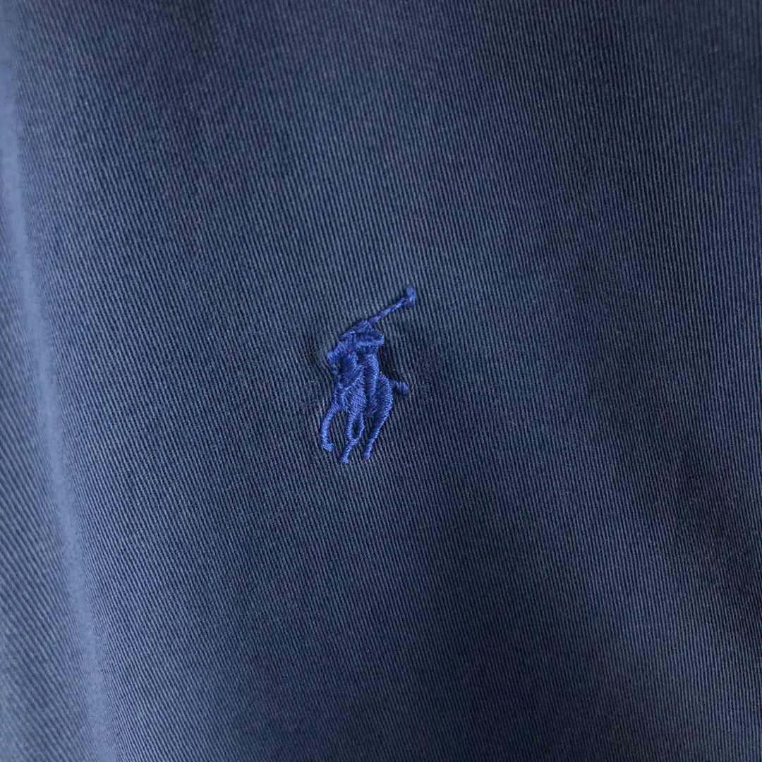 Ralph Lauren BLAKE long sleeve button down shirt, men's size M cotton navy blue type Vintage Second Hand