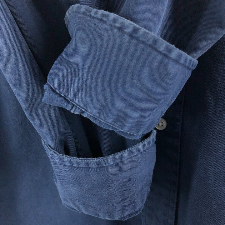 Ralph Lauren BLAKE long sleeve button down shirt, men's size M cotton navy blue type Vintage Second Hand