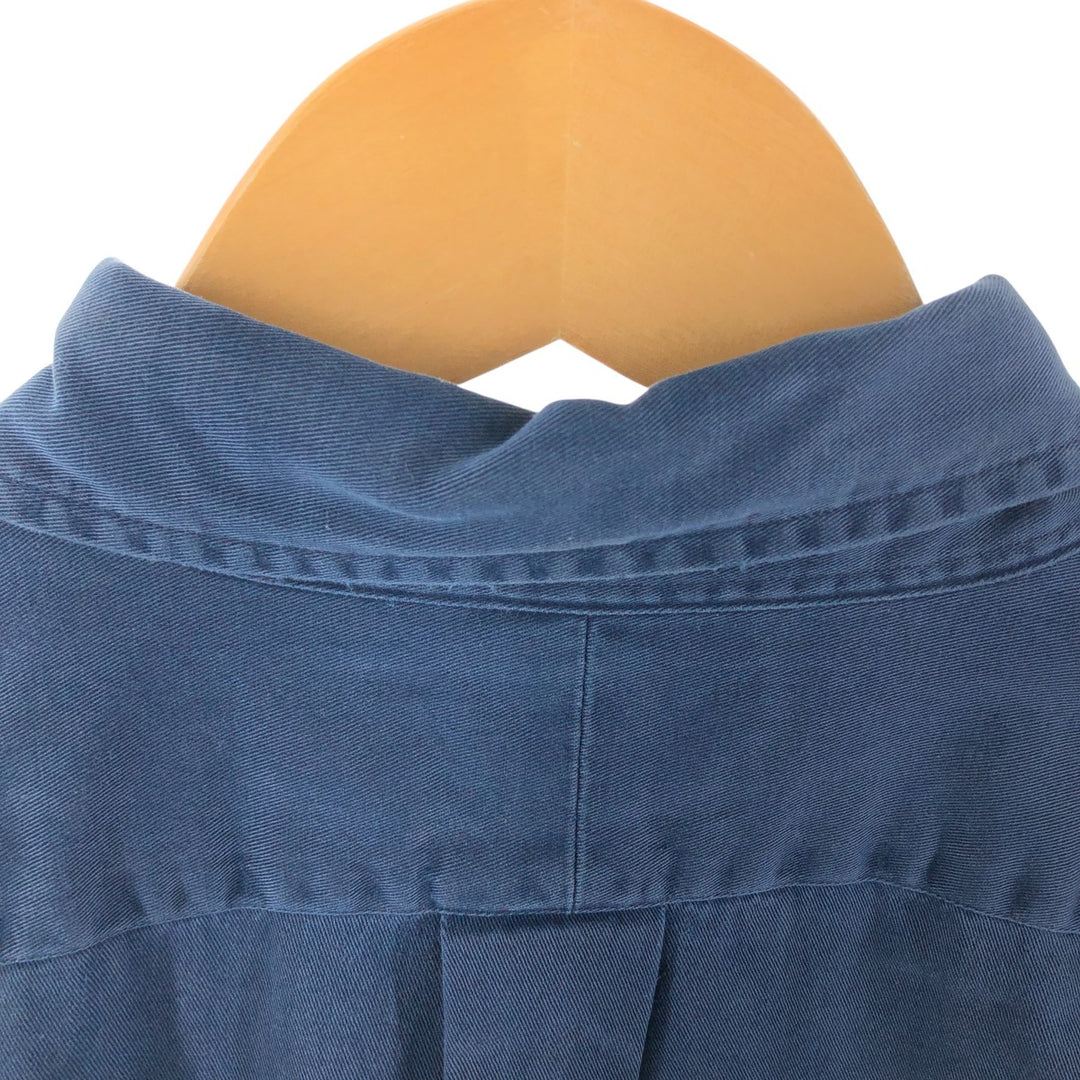Ralph Lauren BLAKE long sleeve button down shirt, men's size M cotton navy blue type Vintage Second Hand