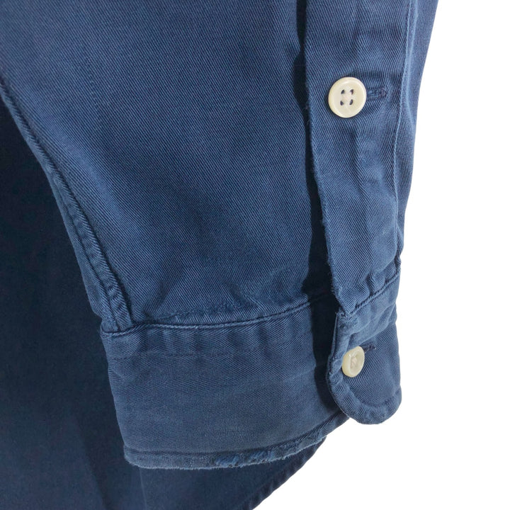 Ralph Lauren BLAKE long sleeve button down shirt, men's size M cotton navy blue type Vintage Second Hand