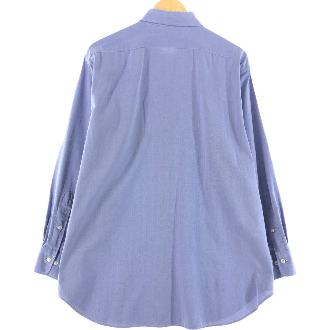 Ralph Lauren POLO by Ralph Lauren ANDREW long sleeve cotton shirt, men's XL size cotton Blue type light blue Vintage Second Hand