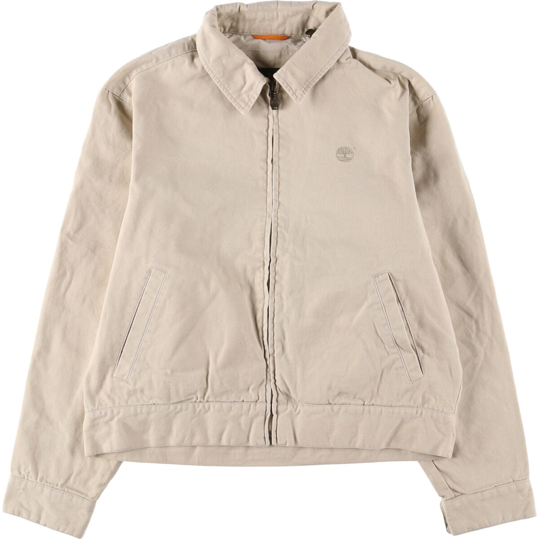90'S Timberland WEATHERGEAR Duck Cotton Jacket Men's Medium Vintage cotton Beige type Vintage Second Hand
