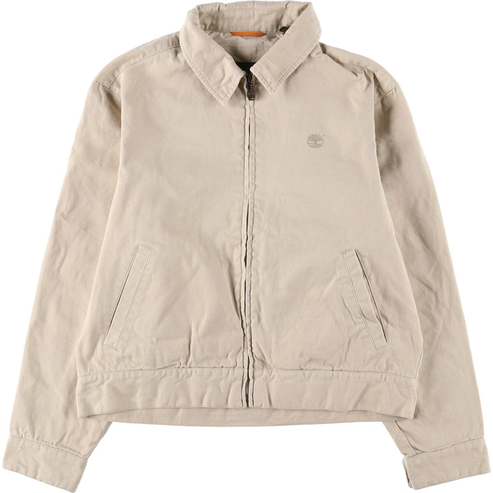 90'S Timberland WEATHERGEAR Duck Cotton Jacket Men's Medium Vintage cotton Beige type Vintage Second Hand
