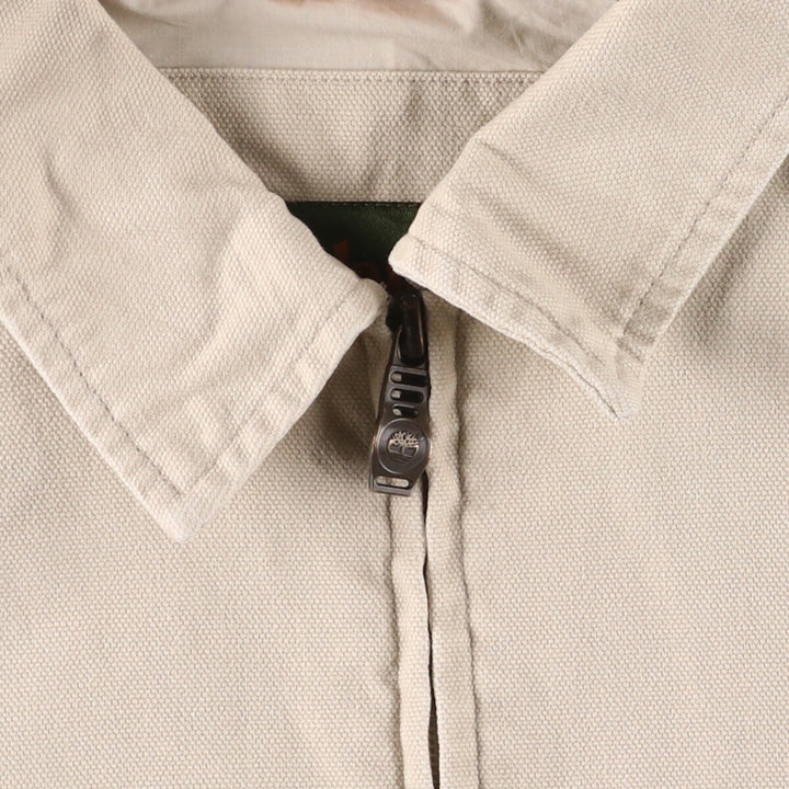 90'S Timberland WEATHERGEAR Duck Cotton Jacket Men's Medium Vintage cotton Beige type Vintage Second Hand