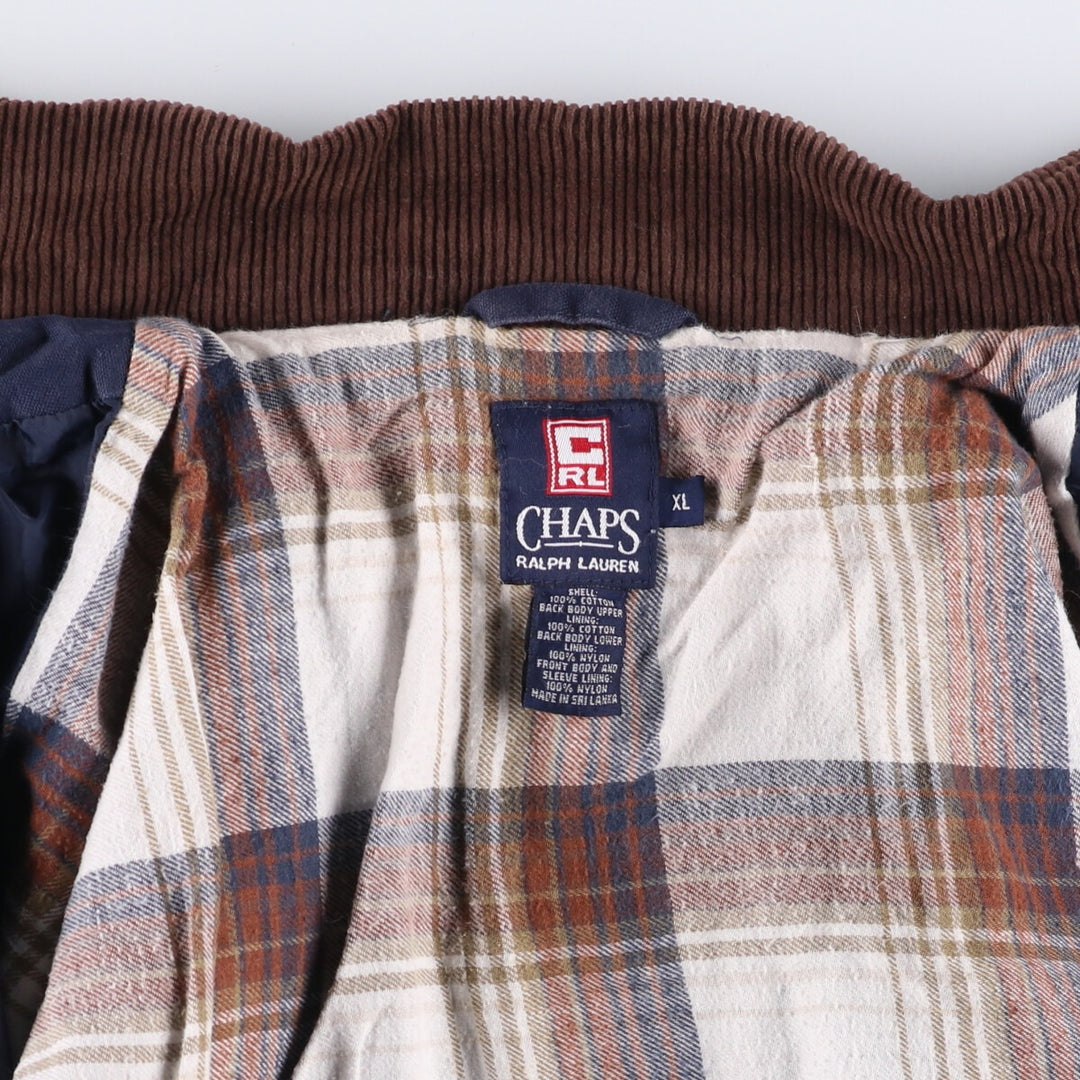 90'S Ralph Lauren CHAPS hunting jacket, men's XL size, vintage cotton navy blue type Vintage Second Hand