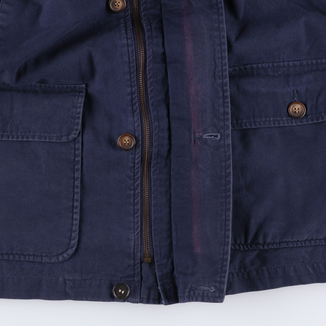 90'S Ralph Lauren CHAPS hunting jacket, men's XL size, vintage cotton navy blue type Vintage Second Hand