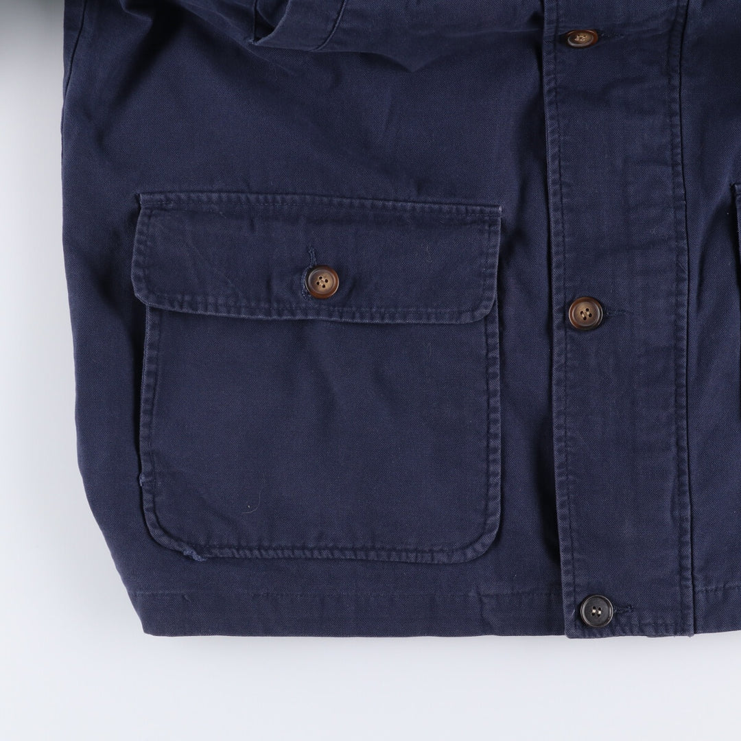 90'S Ralph Lauren CHAPS hunting jacket, men's XL size, vintage cotton navy blue type Vintage Second Hand
