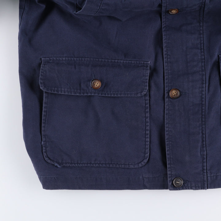 90'S Ralph Lauren CHAPS hunting jacket, men's XL size, vintage cotton navy blue type Vintage Second Hand