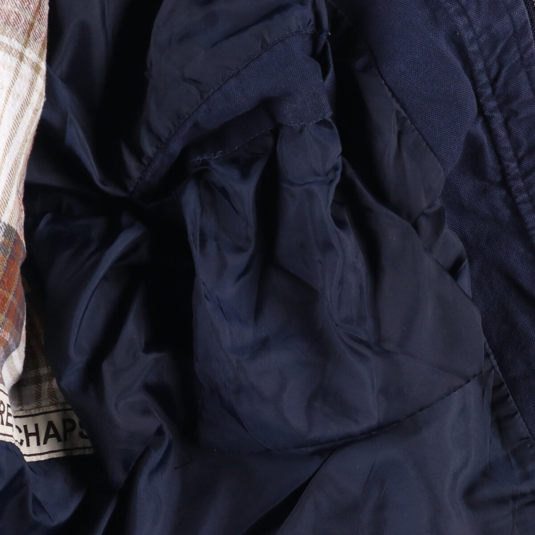 90'S Ralph Lauren CHAPS hunting jacket, men's XL size, vintage cotton navy blue type Vintage Second Hand