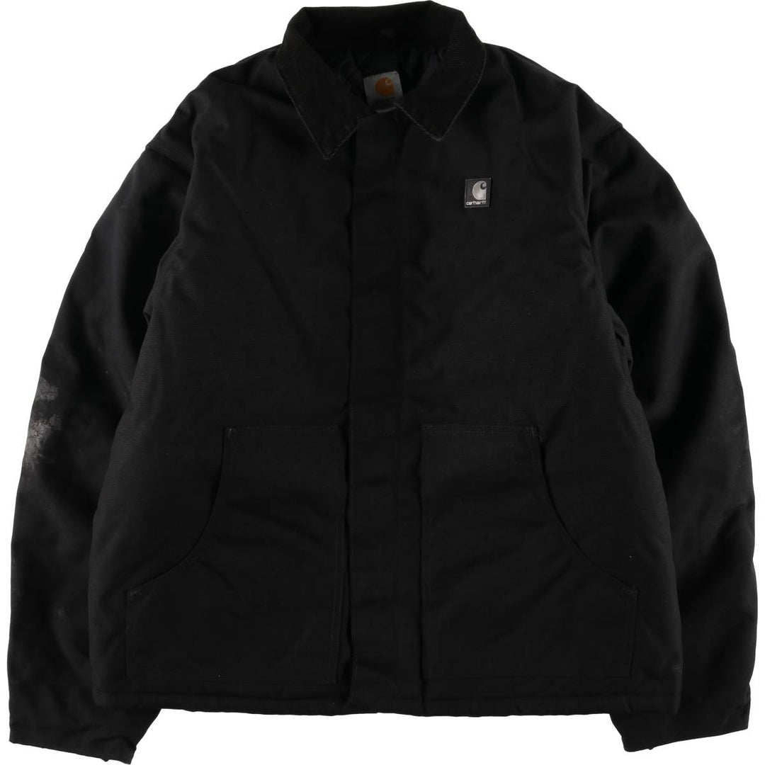 00'S Carhartt Traditional Jacket, Padded Jacket, Puffer Jacket, Made in USA, Men's XL Nylon black type Vintage Second Hand