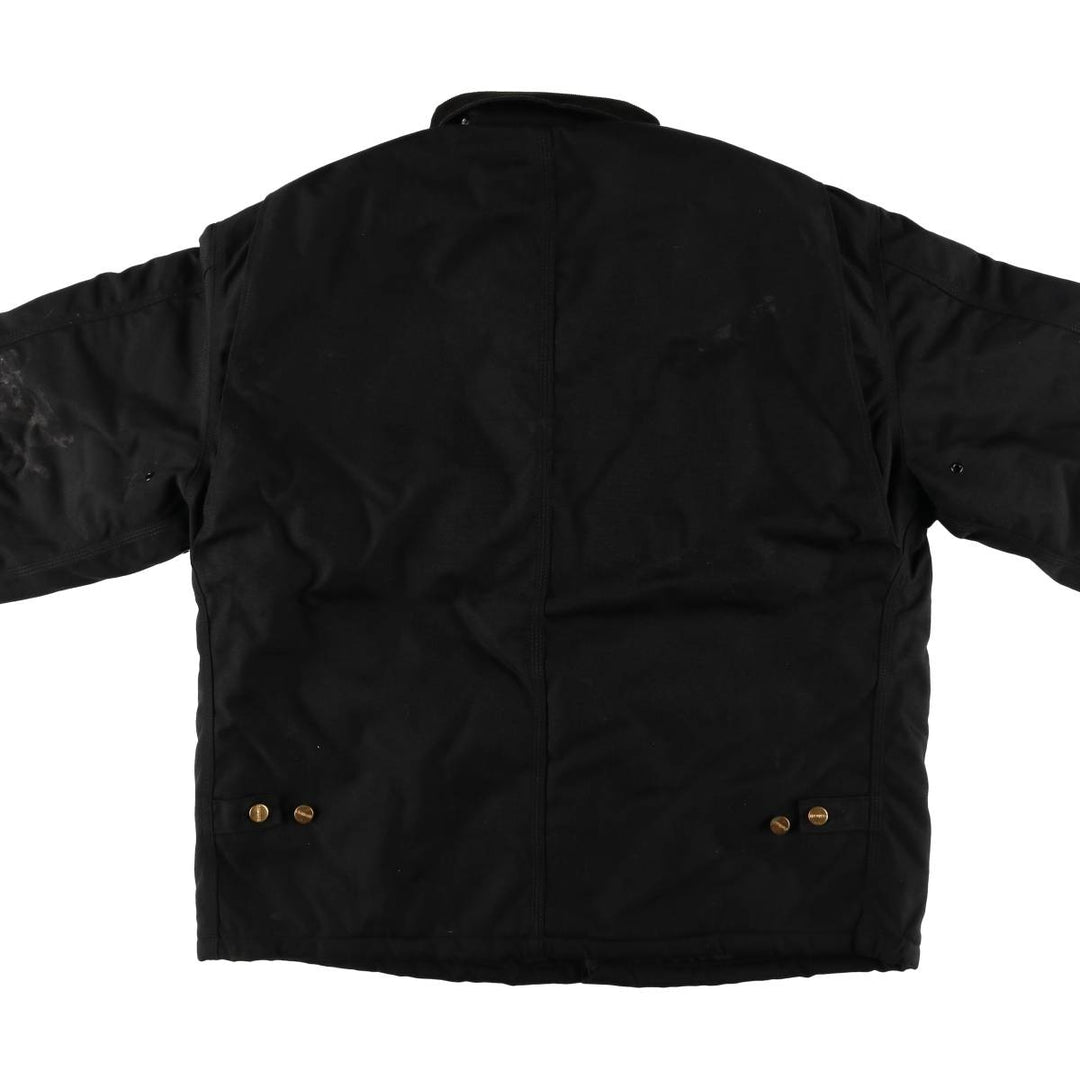 00'S Carhartt Traditional Jacket, Padded Jacket, Puffer Jacket, Made in USA, Men's XL Nylon black type Vintage Second Hand