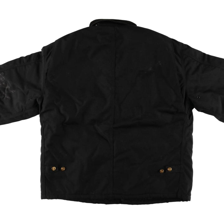 00'S Carhartt Traditional Jacket, Padded Jacket, Puffer Jacket, Made in USA, Men's XL Nylon black type Vintage Second Hand
