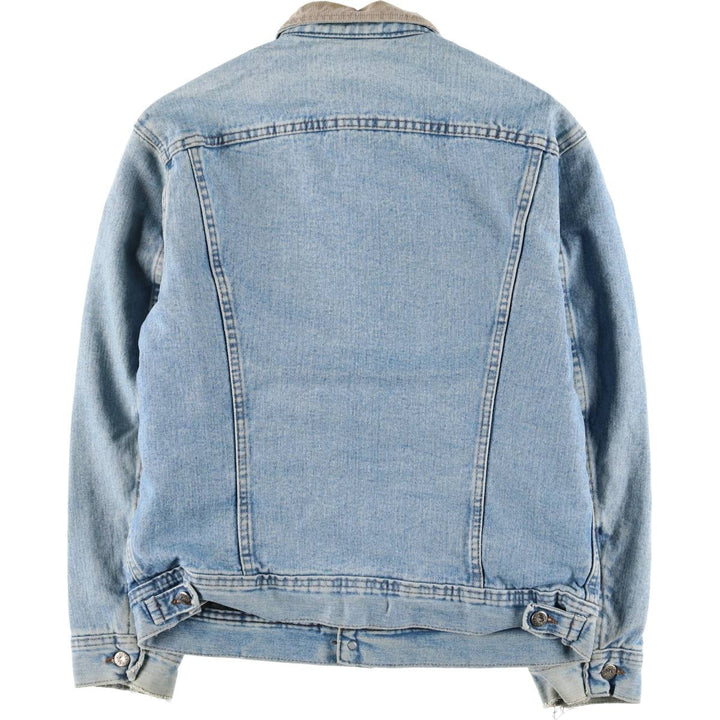Vintage 80s-90'S Lee RIVETED denim jacket, denim jacket, men's size M unclear blue type Vintage Second Hand