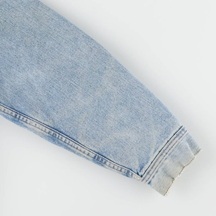 Vintage 80s-90'S Lee RIVETED denim jacket, denim jacket, men's size M unclear blue type Vintage Second Hand