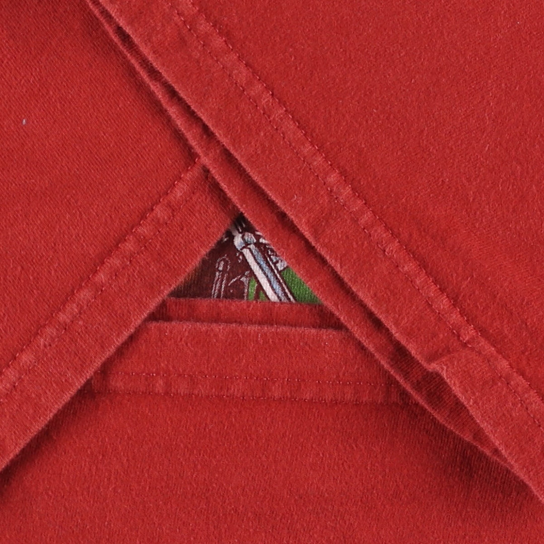 00'S Harley-Davidson Motorcycle Bike T-shirt Made in USA Men's XL cotton red type Vintage Second Hand