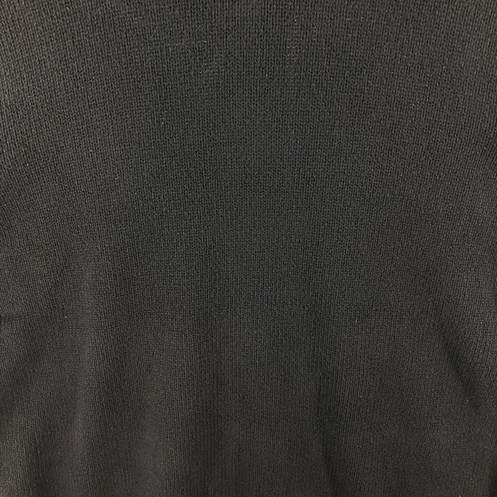 90s~ Tommy Hilfiger JEANS Full Zip Cotton Knit Zip Hoodie Men's M Size Vintage cotton black type Vintage Second Hand