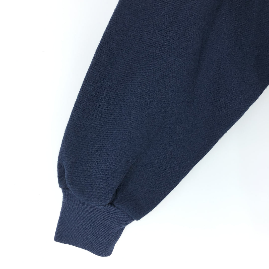 90'S Jerzees Plain Blank Sweatshirt Trainer Made in USA Men's Size L Vintage cotton navy blue type Vintage Second Hand