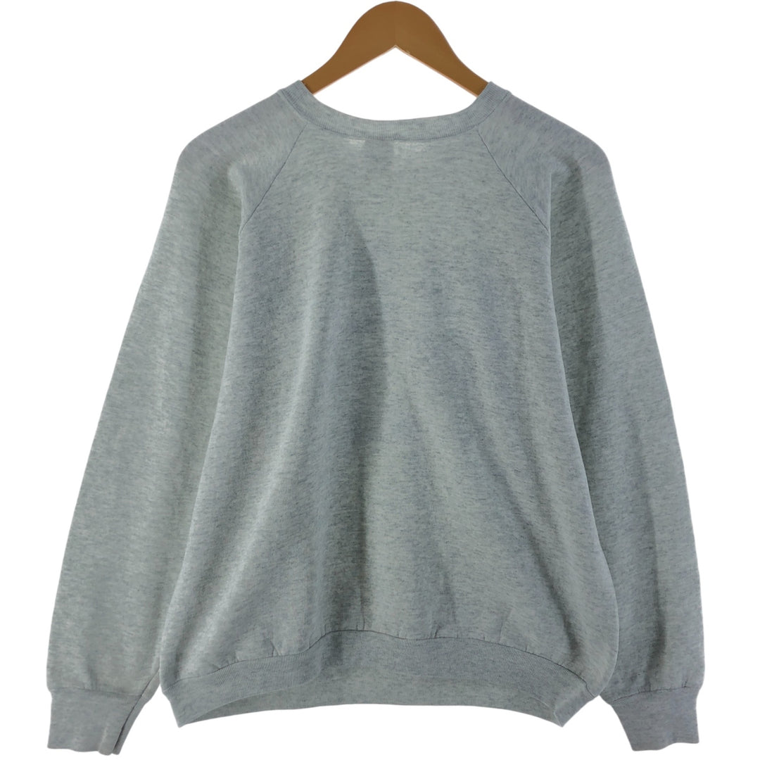 Fruit of the Loom printed sweatshirt, sweatshirt, made in the USA, men's XL size, vintage cotton gray type Vintage Second Hand