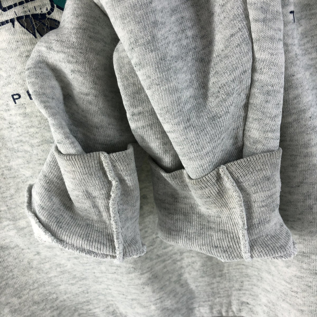 Fruit of the Loom printed sweatshirt, sweatshirt, made in the USA, men's XL size, vintage cotton gray type Vintage Second Hand