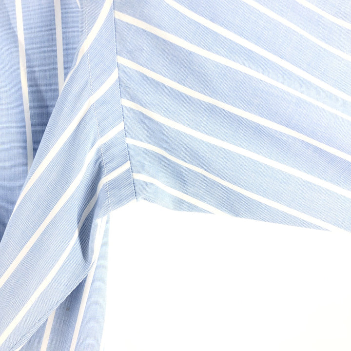 Ralph Lauren Classic Fit Long Sleeve Button Down Striped Shirt Men's XL cotton Blue type light blue Vintage Second Hand