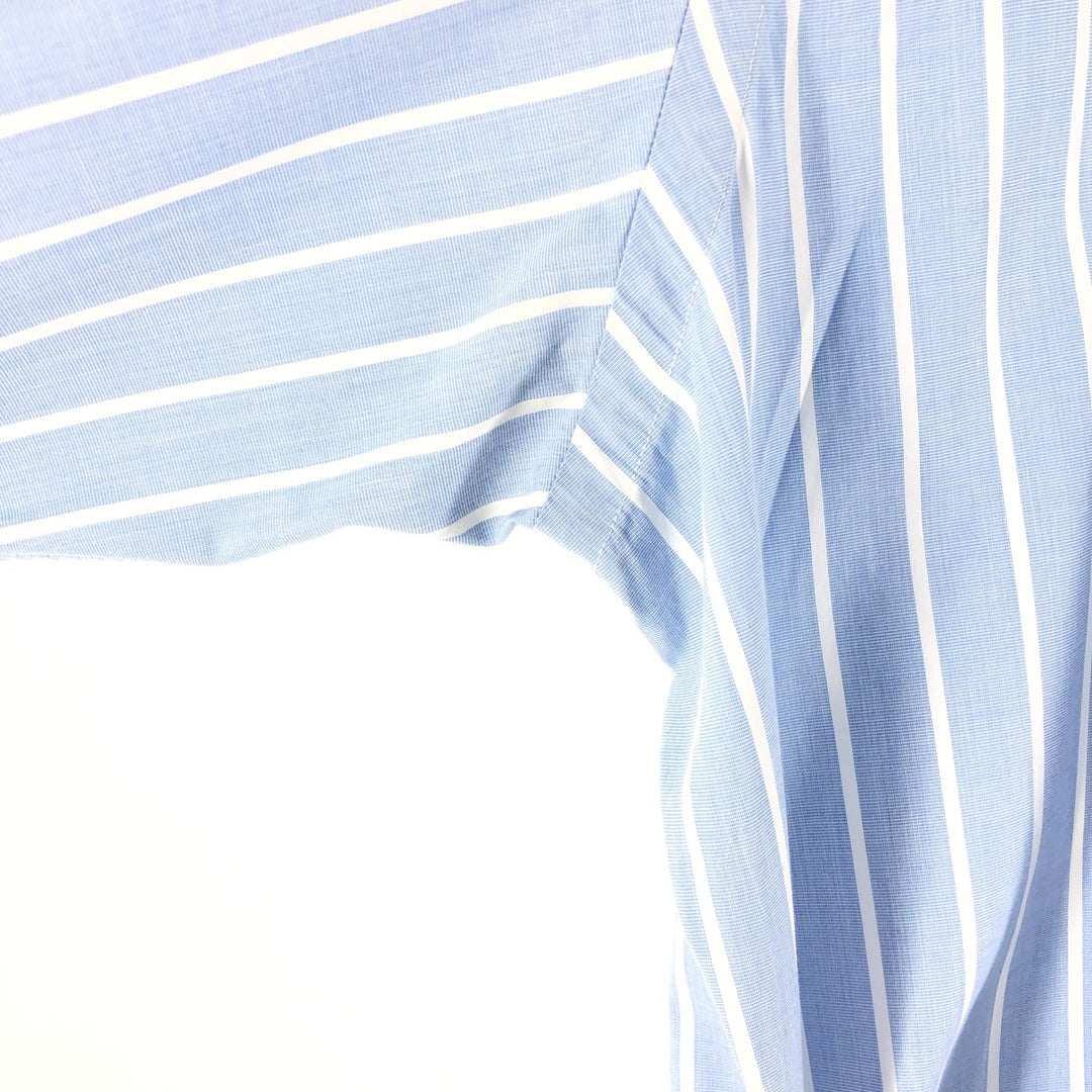 Ralph Lauren Classic Fit Long Sleeve Button Down Striped Shirt Men's XL cotton Blue type light blue Vintage Second Hand