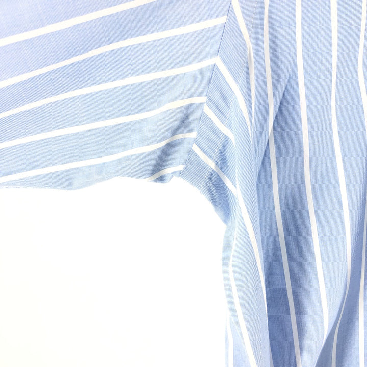 Ralph Lauren Classic Fit Long Sleeve Button Down Striped Shirt Men's XL cotton Blue type light blue Vintage Second Hand