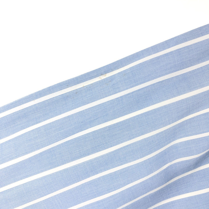 Ralph Lauren Classic Fit Long Sleeve Button Down Striped Shirt Men's XL cotton Blue type light blue Vintage Second Hand