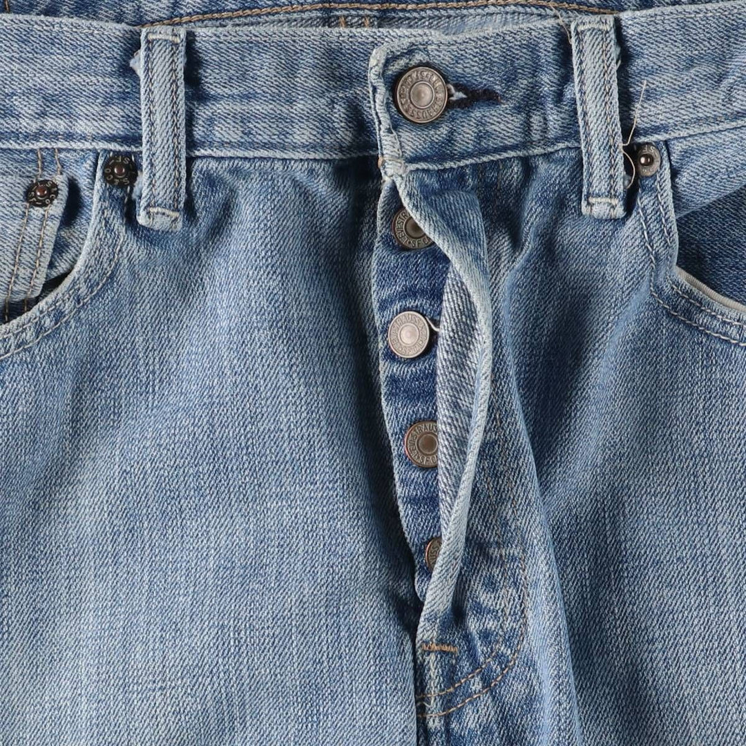 Levi's 501 straight denim pants for men, size W33 cotton blue type Vintage Second Hand
