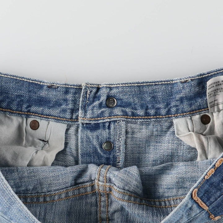 Levi's 501 straight denim pants for men, size W33 cotton blue type Vintage Second Hand