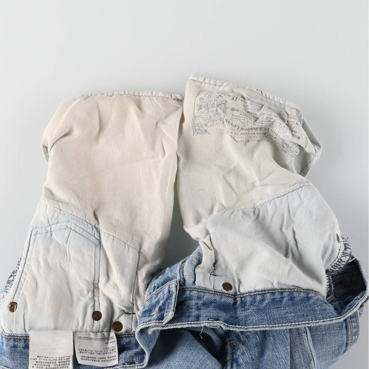 Levi's 501 straight denim pants for men, size W33 cotton blue type Vintage Second Hand