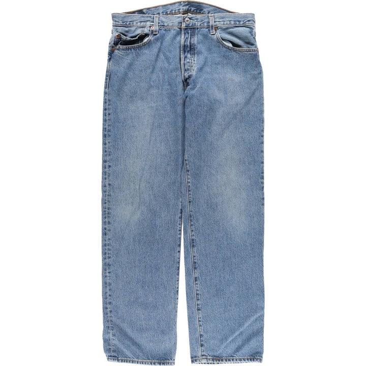 00'S Levi's 501 straight denim pants for men, size W34 cotton Blue type light blue Vintage Second Hand
