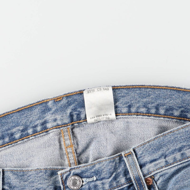 00'S Levi's 501 straight denim pants for men, size W34 cotton Blue type light blue Vintage Second Hand