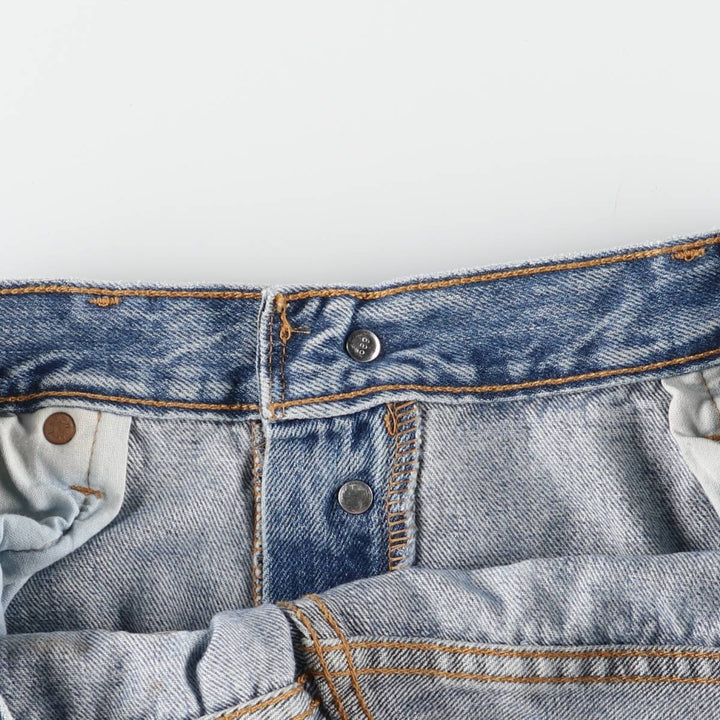 00'S Levi's 501 straight denim pants for men, size W34 cotton Blue type light blue Vintage Second Hand