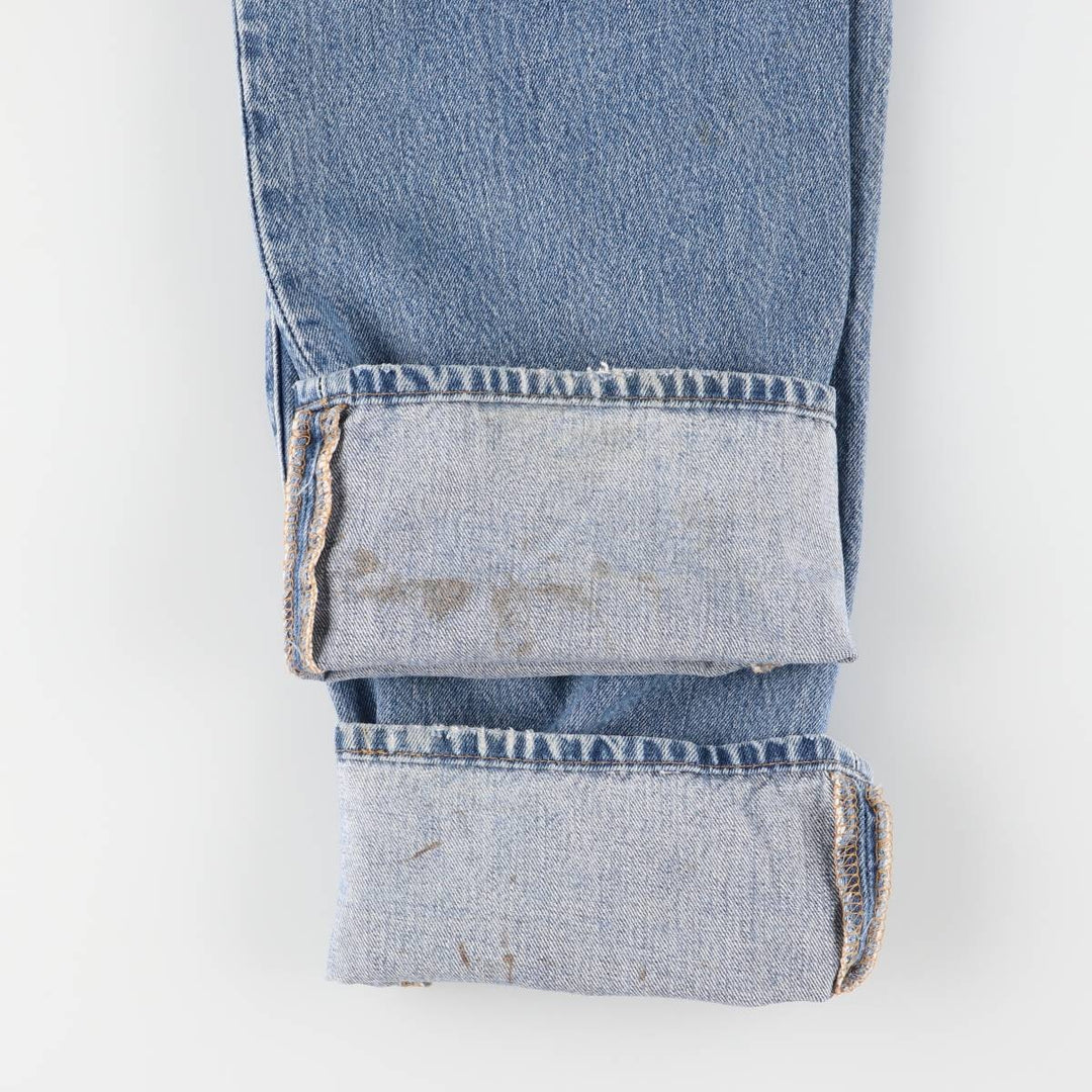 00'S Levi's 501 straight denim pants for men, size W34 cotton Blue type light blue Vintage Second Hand