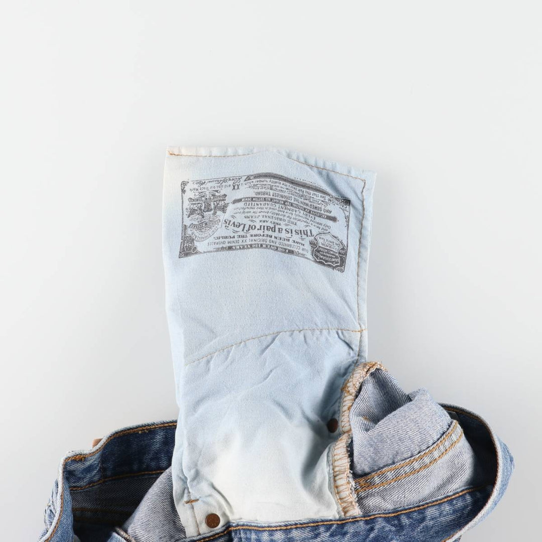 00'S Levi's 501 straight denim pants for men, size W34 cotton Blue type light blue Vintage Second Hand