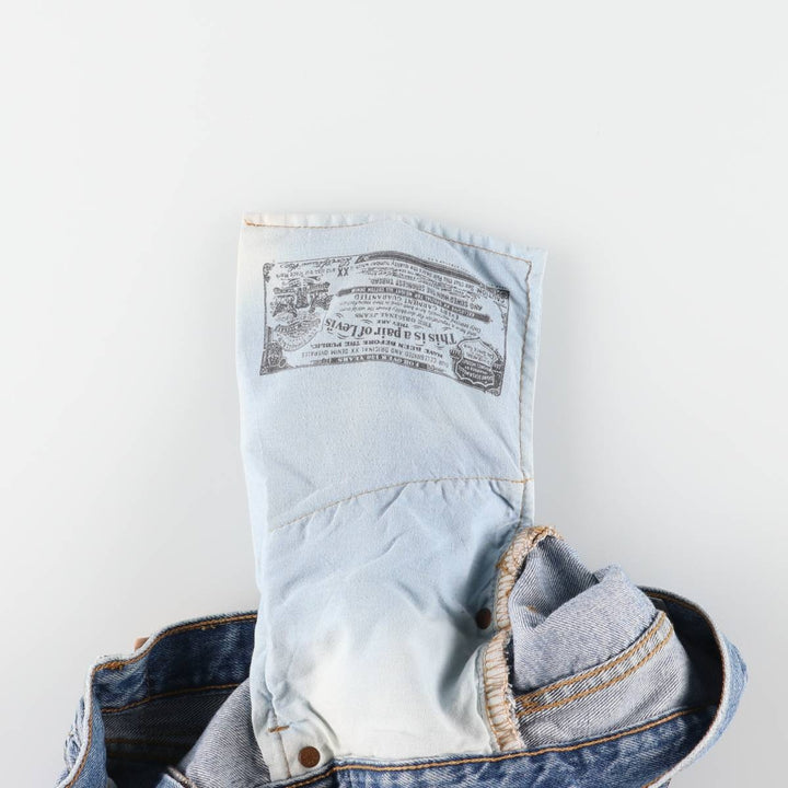 00'S Levi's 501 straight denim pants for men, size W34 cotton Blue type light blue Vintage Second Hand
