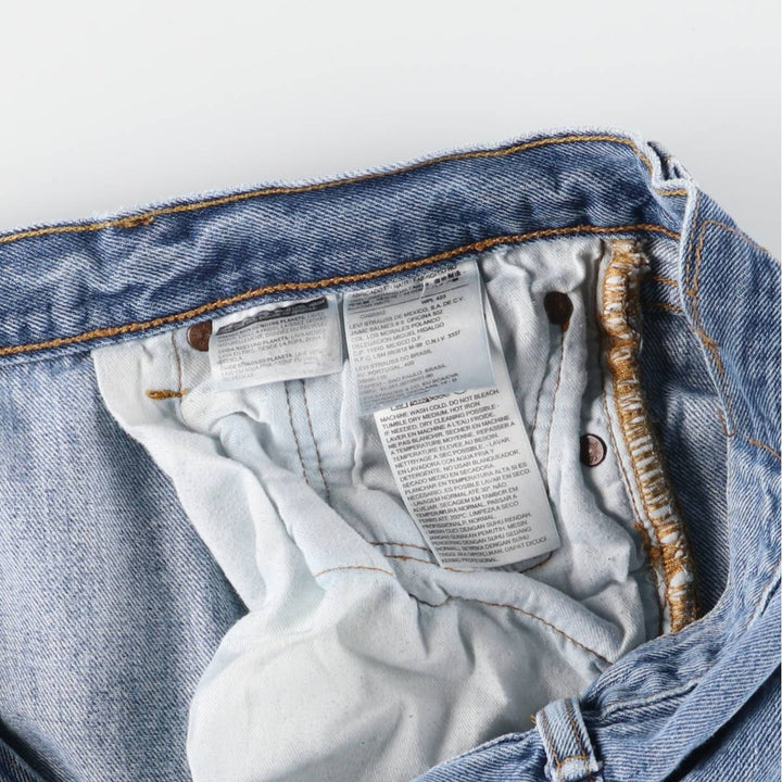 Levi's 501 straight denim pants for men, size W37 cotton Blue type light blue Vintage Second Hand