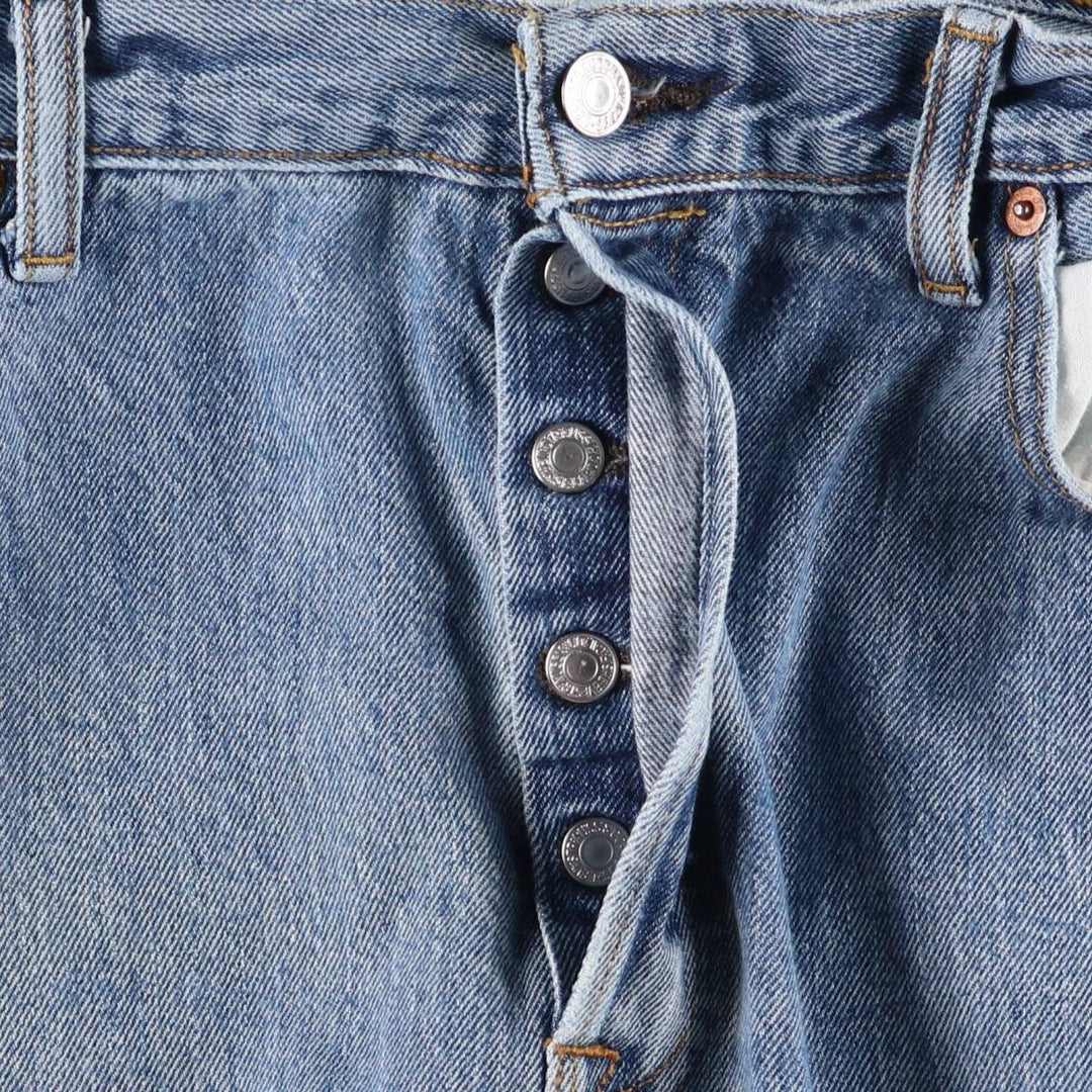 Levi's 501 straight denim pants for men, size W37 cotton Blue type light blue Vintage Second Hand