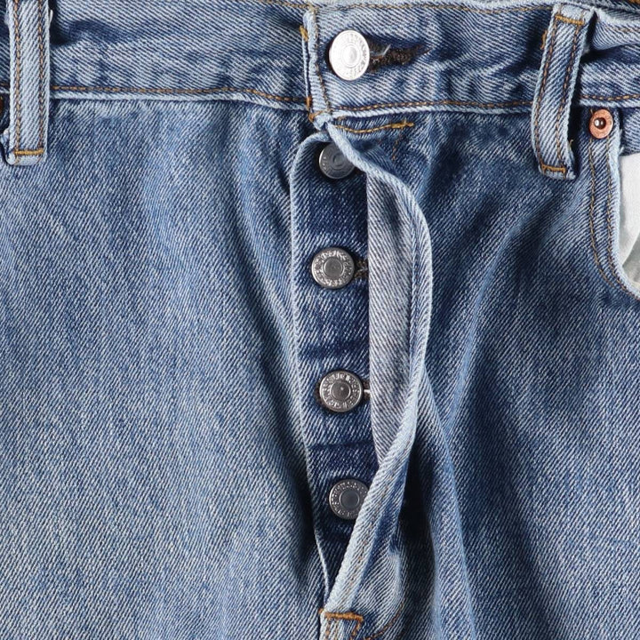 Levi's 501 straight denim pants for men, size W37 cotton Blue type light blue Vintage Second Hand