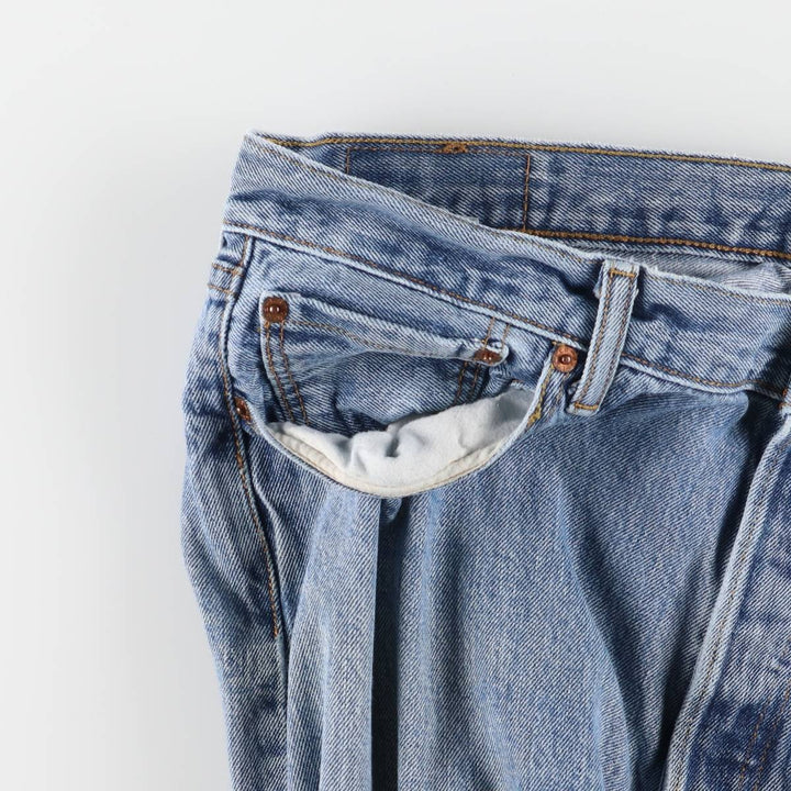 Levi's 501 straight denim pants for men, size W37 cotton Blue type light blue Vintage Second Hand