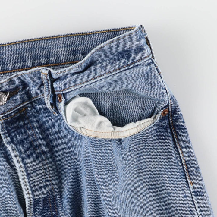 Levi's 501 straight denim pants for men, size W37 cotton Blue type light blue Vintage Second Hand