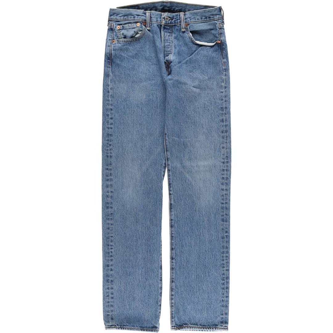 Levi's 501 straight denim pants for men, equivalent to w31 unclear blue type Vintage Second Hand
