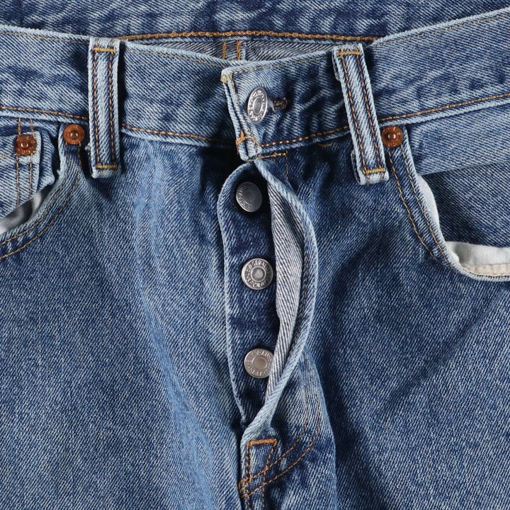 Levi's 501 straight denim pants for men, equivalent to w31 unclear blue type Vintage Second Hand