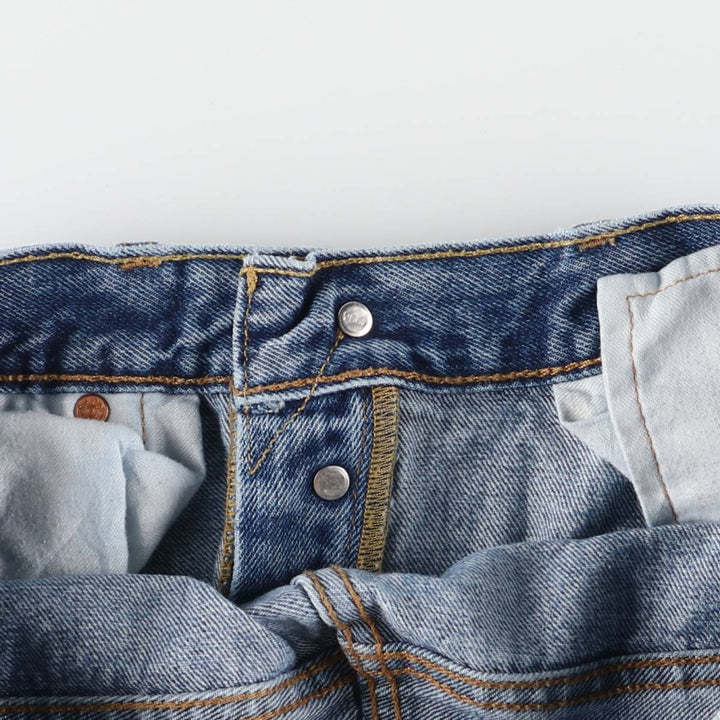 Levi's 501 straight denim pants for men, equivalent to w31 unclear blue type Vintage Second Hand